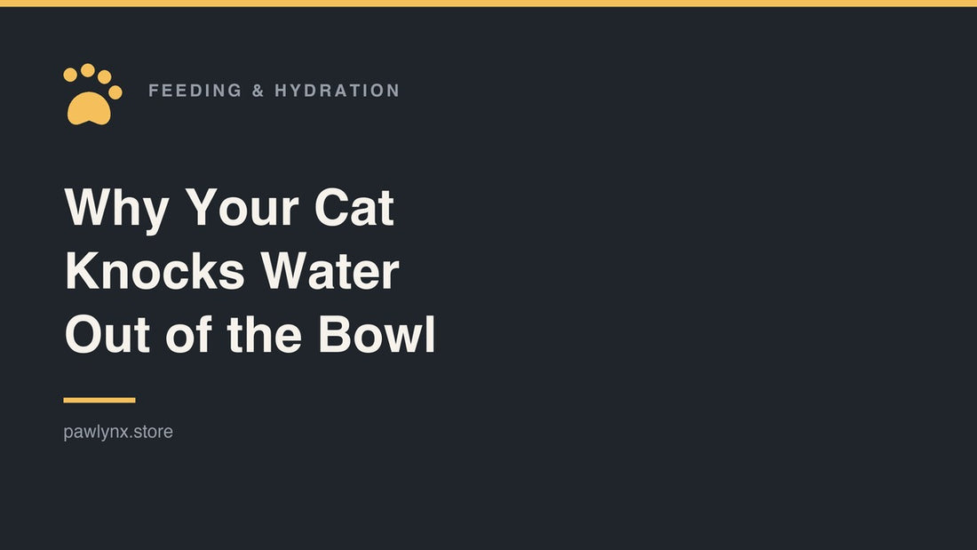 Why Your Cat Knocks Water Out of the Bowl — PawLynx feeding and hydration guide