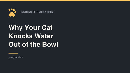 Why Your Cat Knocks Water Out of the Bowl — PawLynx feeding and hydration guide