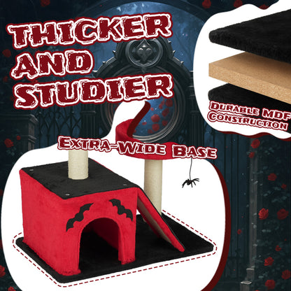 Halloween Cat Climbing Frame Gothic Cat Tree, Cat Tower With — product image 5