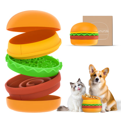 Hamburger Appearance Pet Cat And Dog Bowl Combination Multi- — product image 6
