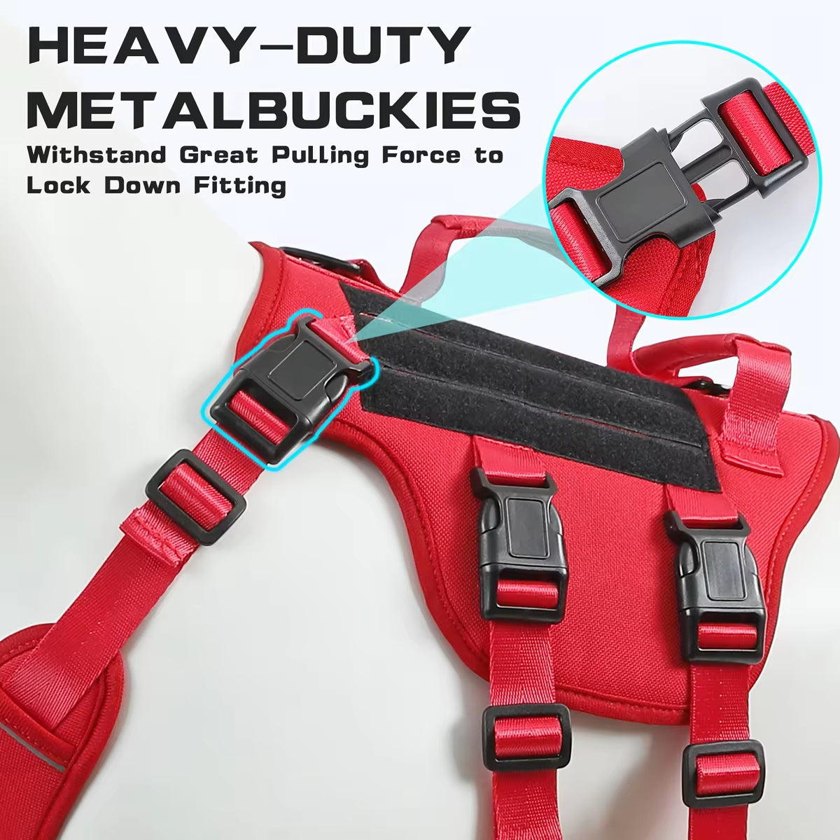 Heat-resistant Durable Nylon Tactical Service Dog Harness, A — product image 4