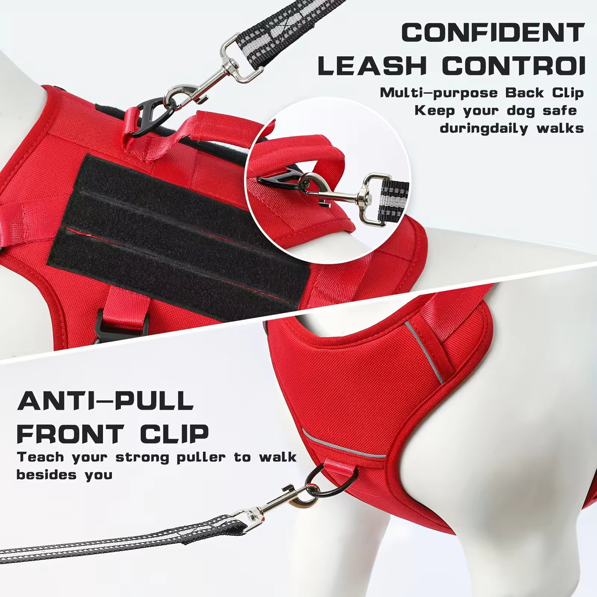 Heat-resistant Durable Nylon Tactical Service Dog Harness, A — product image 3