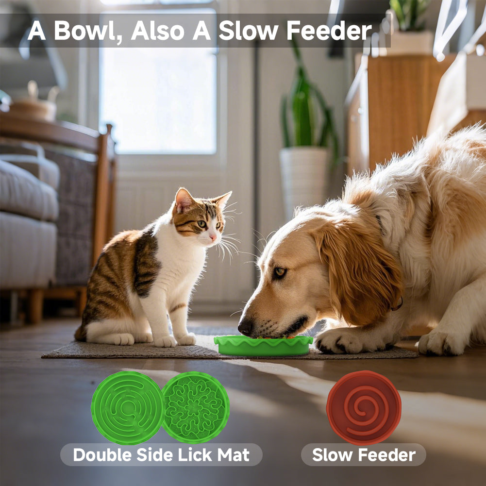 Hamburger Appearance Pet Cat And Dog Bowl Combination Multi- — product image 3