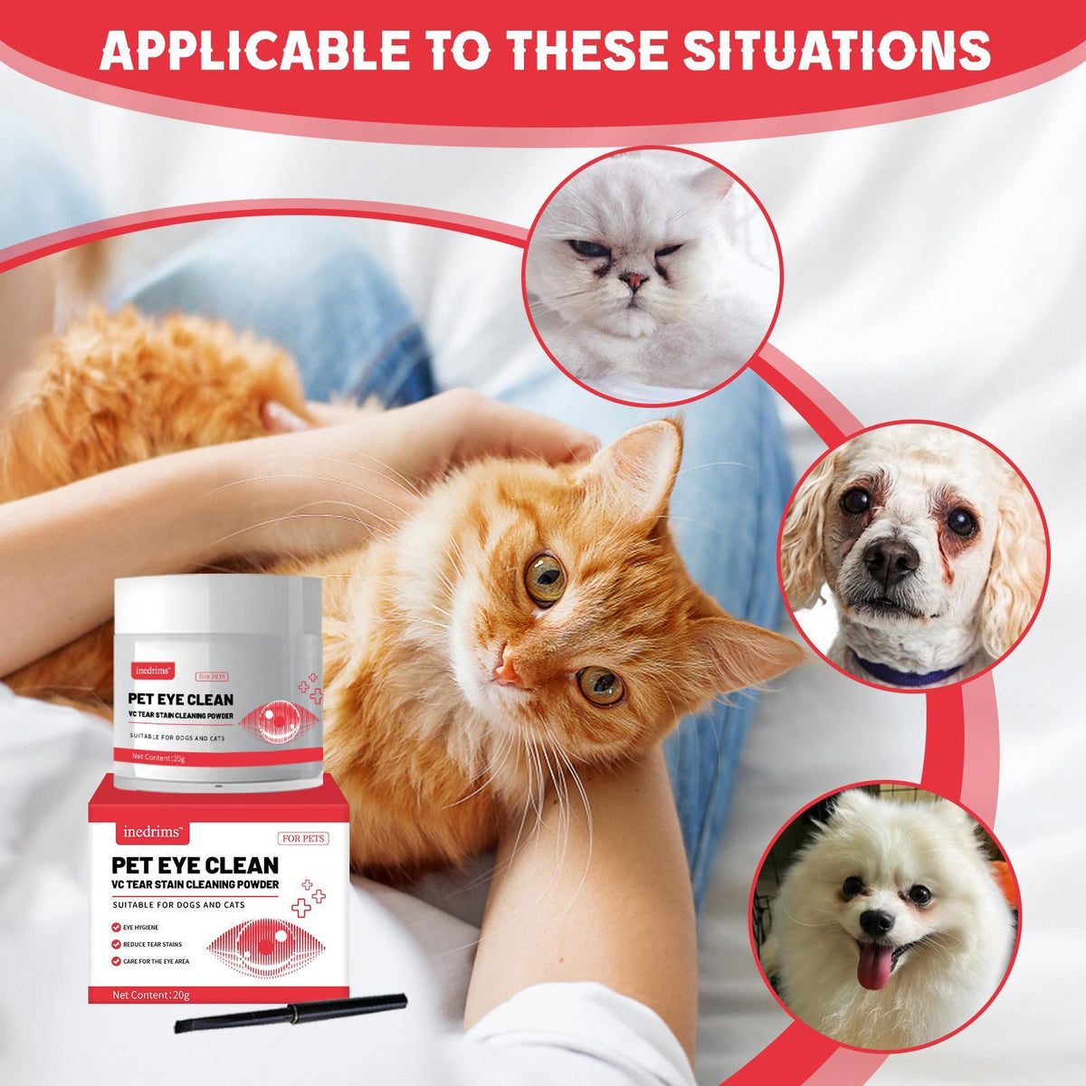 Pet Tear Stain Removal Powder - Natural And Gentle Formula, — product image 5