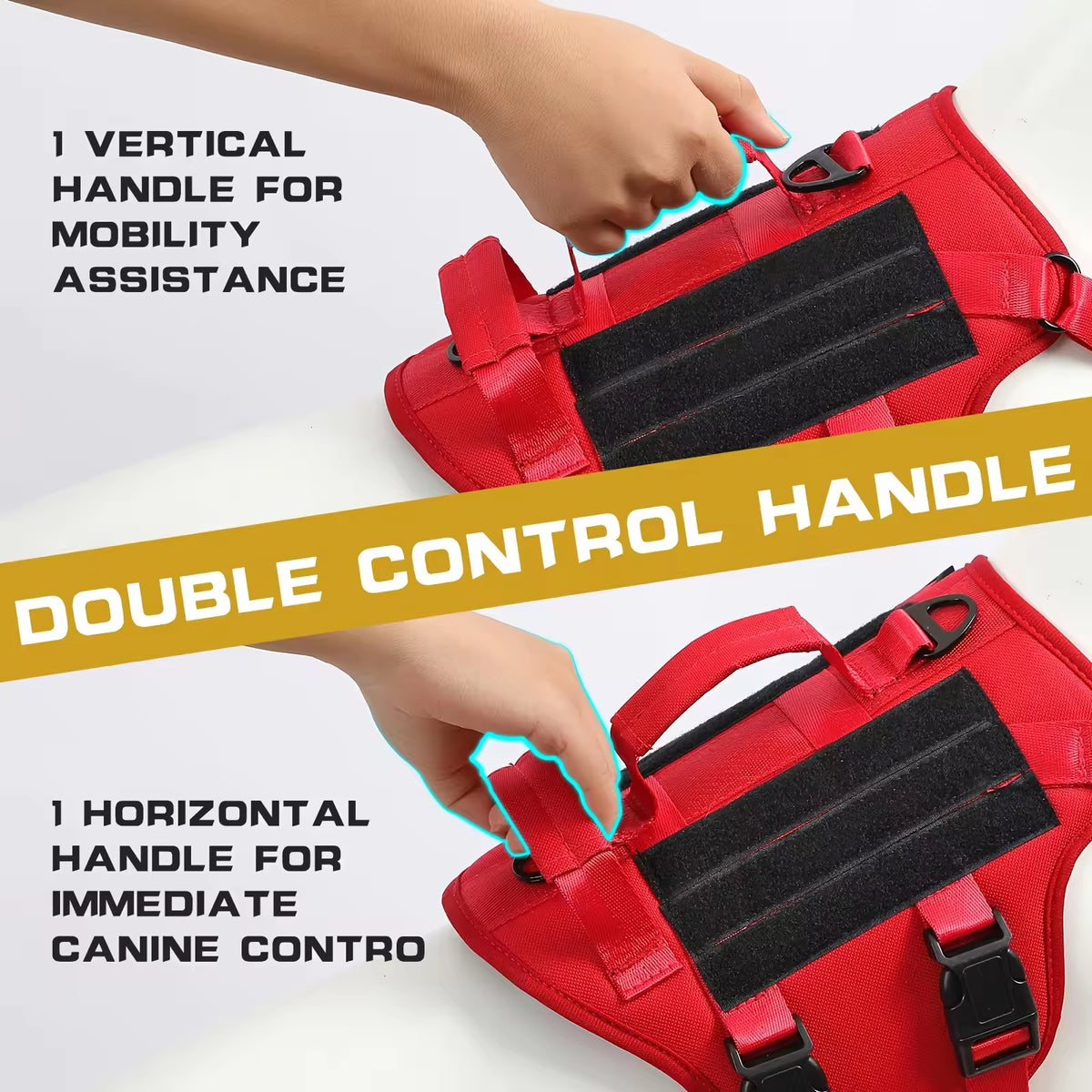 Heat-resistant Durable Nylon Tactical Service Dog Harness, A — product image 9