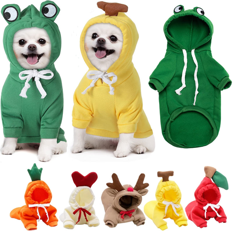 Dog Hoodie - Fruit Print
